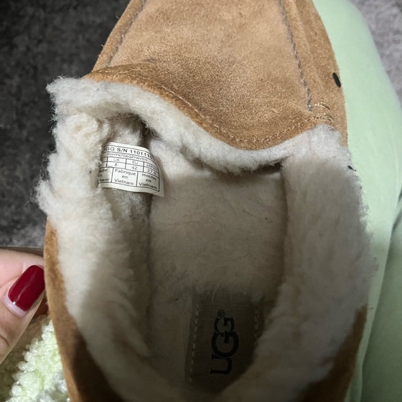 UGG Men's Brown Moccasin Slippers - Picture 7 of 9